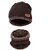Fashlook Woolen Brown Casual Winter Cap