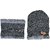 Fashlook Woolen Grey Casual Winter Cap (Pack of 2)