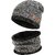 Fashlook Woolen Grey Casual Winter Cap (Pack of 2)