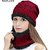 Fashlook Woolen Maroon Casual Winter Cap