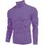 Fashlook Solid Full Sleeve Casual Purple Sweaters For Mens