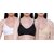 MINHA  Women's Cotton Non-Padded Wirefree White Color B Cup Everyday Bra for Daily Use Combo Set Pack of 3