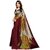SVB Sarees Maroon Art Silk Mysore Silk Saree