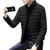 Fashlook Full Sleeve Solid Fluffy Black Jacket For Mens