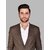 PrintCultr Men Solid Single Breasted Formal Blazer (Brown)