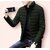 Fashlook Full Sleeve Solid Fluffy Green Jacket For Mens