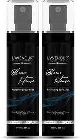 L'avenour Blue Intense Refreshing Body Mist For Long Lasting Fragrance, Mood Uplifting Body Mist  -  For Men & Women (200 ml, Pack of 2)