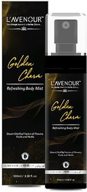 L'avenour Golden Charm Refreshing Body Mist For Long Lasting Fragrance, Mood Uplifting Body Mist  -  For Men & Women (100 ml)