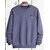 Fashlook Mens Grey Solid Round Neck Full Sleeve Sweatshirt