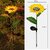 Daybetter Sunflower Solar Lights Waterproof Garden Lights  20 Led Starburst Swaying Lights  Solar Outdoor Garden Decor For Balcony  Garden  Lawn (Pack Of 2) Tar-O1