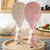 2PC Rabbit Standing Rice Spoon Non-Stick Rice Serving Rice Spatula Rice Vertical Kitchen Serving Spoon Rice Spoon Cooking Tableware (Plastic) Serving Spoon