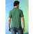 PrintCultr Solid Men Polo Neck Polyester Green T-Shirt