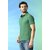 PrintCultr Solid Men Polo Neck Polyester Green T-Shirt