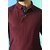 PrintCultr Solid Men Polo Neck Cotton Blend Maroon T-Shirt