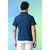 PrintCultr Solid Men Polo Neck Polyester Dark Blue T-Shirt