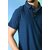 PrintCultr Solid Men Polo Neck Polyester Dark Blue T-Shirt