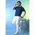 PrintCultr Solid Men Polo Neck Polyester Dark Blue T-Shirt