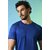 PrintCultr Solid Men Round Neck Polyester Blue T-Shirt
