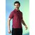 PrintCultr Solid Men Polo Neck Polyester Brown T-Shirt