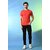 PrintCultr Solid Men Round Neck Polyester Red T-Shirt