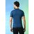 PrintCultr Solid Men Round Neck Polyester Dark Blue T-Shirt