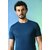 PrintCultr Solid Men Round Neck Polyester Dark Blue T-Shirt