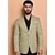PrintCultr Solid Mandarin Festive & Wedding Men Blazer (Brown)