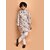 PrintCultr Boys Festive & Party Kurta and Pyjama Set (Beige)
