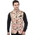 PrintCulture Men Self Design Multicolor Cotton Blend Nehru Jacket
