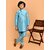 PrintCultr Boys Festive & Party Kurta and Pyjama Set (Blue)