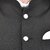 PrintCulture Men Solid Black Cotton Blend Nehru Jacket