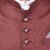 PrintCulture Men Self Design Brown Cotton Blend Nehru Jacket
