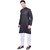 PrintCultr Men Kurta and Pyjama Set (Black)