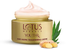 Lotus Herbals YouthRx Anti-Ageing Transforming Cream | SPF 25 PA+++, 50g, Preservative-Free
