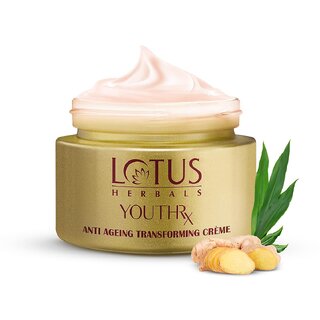 Lotus Herbals YouthRx Anti-Ageing Transforming Cream | SPF 25 PA+++, 50g, Preservative-Free
