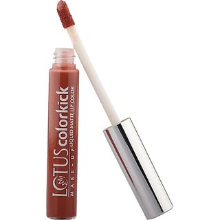 Lotus Make-Up Colorkick Liquid Matte Lipcolor -Tangy Tangerine Clm01|Matte Finish|6G (Tangy Tangerine, 6 G)
