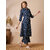 Granth Fashion Cotton Straight Kurti With Palazzo Pant For Women (Indigo)