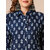 Granth Fashion Cotton Straight Kurti With Palazzo Pant For Women (Indigo)