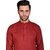 PrintCultr Men Kurta and Pyjama Set (Maroon, White)