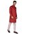 PrintCultr Men Kurta and Pyjama Set (Maroon, White)