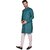PrintCultr Men Kurta and Pyjama Set (Green, White)