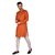 PrintCultr Men Kurta and Pyjama Set (Orange, White)
