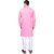 PrintCultr Men Kurta and Pyjama Set (Pink, White)