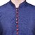 PrintCultr Men Kurta and Pyjama Set (Dark Blue)