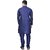 PrintCultr Men Kurta and Pyjama Set (Dark Blue)