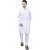 PrintCultr Men Kurta and Pyjama Set (White)