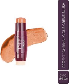 Lotus Make-Up Proedit Cheekalicious Creme Blush Chic|Highly Pigmented|Lightweight (Pink)