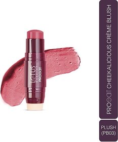 Lotus Make-Up Proedit Cheekalicious Creme Blush Plush|Highly Pigmented|Lightweight (Nude)