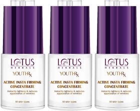 Lotus Herbals Youthrx Active Insta Firming Concentrate  Anti Ageing  Skin Tightening 20G  ( Pack Of 3)