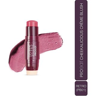 Lotus Make-Up Proedit Cheekalicious Creme Blush Retro|Highly Pigmented|Lightweight (Mauve)
